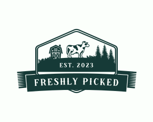 Cow Ranch Farm logo design