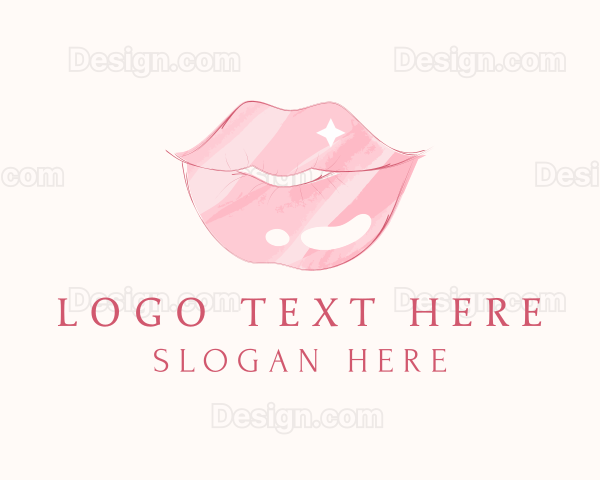 Cosmetics Lip Gloss Logo