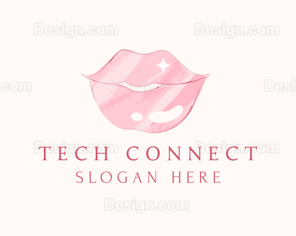 Cosmetics Lip Gloss Logo