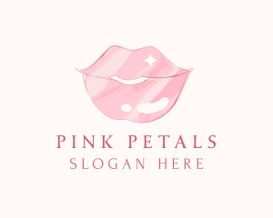 Cosmetics Lip Gloss logo design