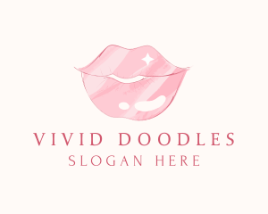 Cosmetics Lip Gloss logo design