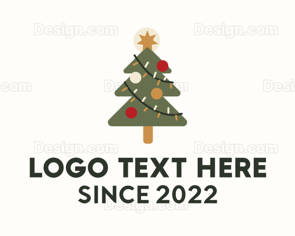 Christmas Tree Decoration Logo