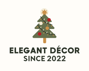 Christmas Tree Decoration  logo design