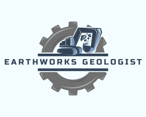 Demolition Excavator Machine logo design