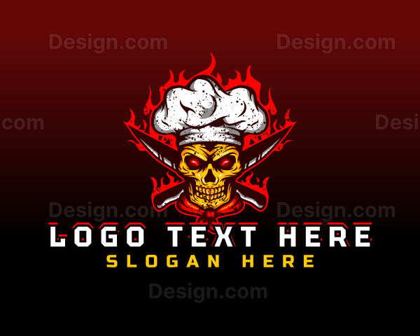 Skull Toque Knife Logo