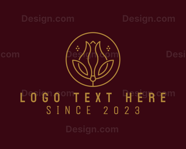 Elegant Tulip Flower Logo