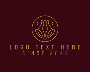 Elegant Tulip Flower logo