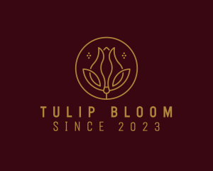 Elegant Tulip Flower logo design