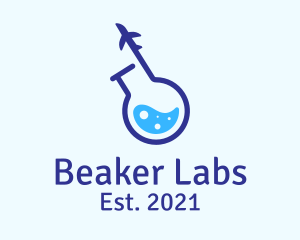 Airplane Laboratory Flask logo