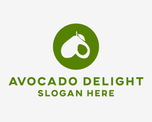 Green Avocado Circle logo design