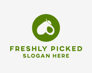 Green Avocado Circle logo design