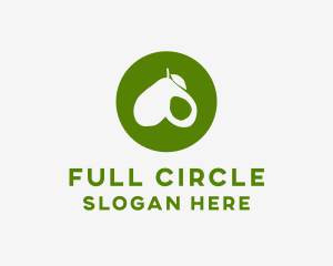 Green Avocado Circle logo design