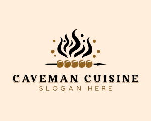 Kebab Skewer Cuisine logo design