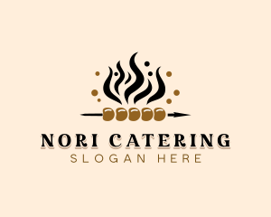 Kebab Skewer Cuisine logo design