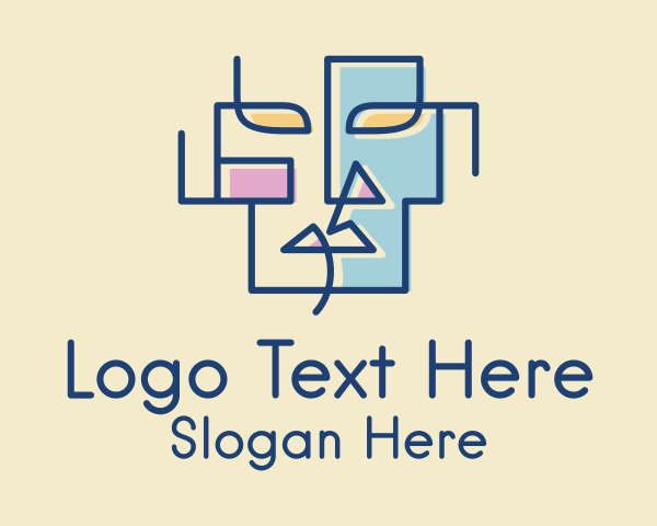Cubism logo example 4