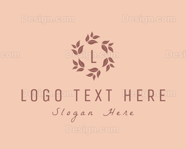 Nature Floral Wreath Logo