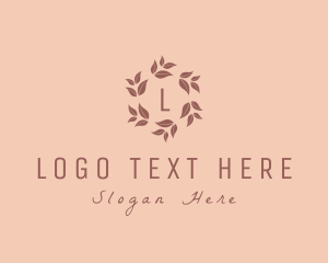 Nature Floral Wreath logo