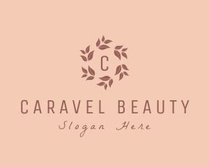 Nature Floral Wreath logo design