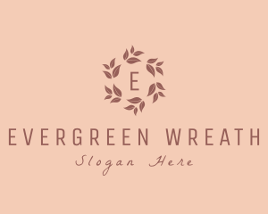 Nature Floral Wreath logo design