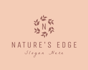 Nature Floral Wreath logo design