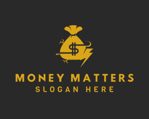 Money Bag Dollar logo design