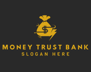 Money Bag Dollar logo design