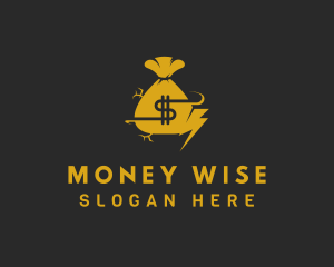 Money Bag Dollar logo design