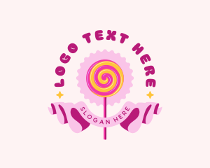 Sweet Lollipop Candy logo