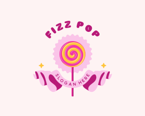 Sweet Lollipop Candy logo design