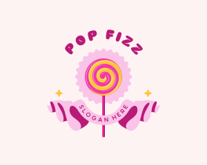 Sweet Lollipop Candy logo design