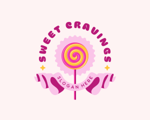 Sweet Lollipop Candy logo design