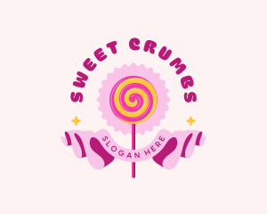 Sweet Lollipop Candy logo design