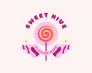 Sweet Lollipop Candy logo design