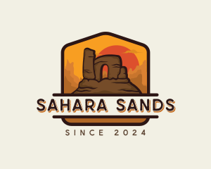 Desert Trekking Adventure logo design