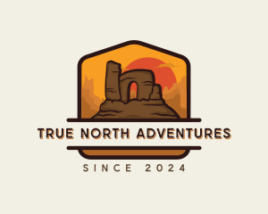 Desert Trekking Adventure logo design