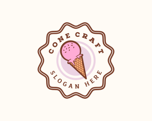 Ice Cream Cone Dessert logo