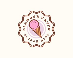 Ice Cream Cone Dessert logo