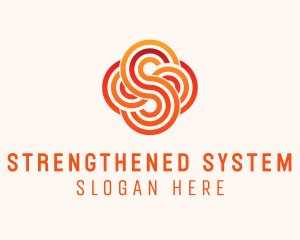 Linear Cloud Letter S logo design