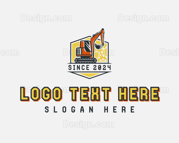 Industrial Mining Excavator Logo