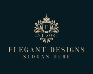 Elegant Royal Shield logo design