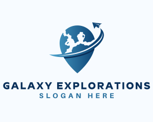 Global Plane Locator logo design