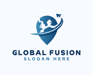 Global Plane Locator logo design