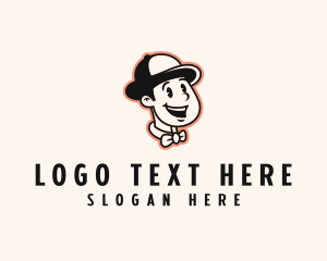 Retro Cartoon Boy logo