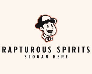 Retro Cartoon Boy logo design