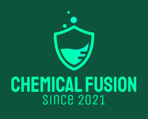 Green Chemical Shield  logo design