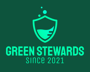 Green Chemical Shield  logo design