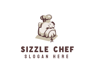 Pitbull Dog Chef logo design