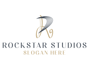 Artisanal Studio Brand Letter R logo design