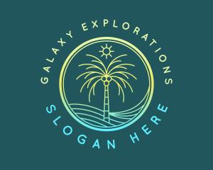 Ocean Beach Tree Voyage logo design