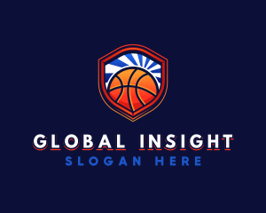Basketball Team Shield logo